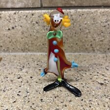 Vintage Murano Hand Blown Glass Clown, 4.5 inches picture