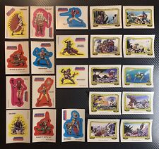 FULL SET of 1984 Masters of the Universe 22 Sticker Cards  MINT TOPPS MOTU picture