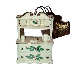 Lenox Porcelain ￼Holiday Home Hutch Christmas Ornament picture