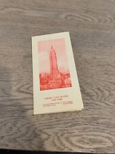 Rare Empire State Building restaurant menu picture