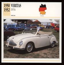 1950 - 1952  Veritas  Dyna  Classic Cars Card picture