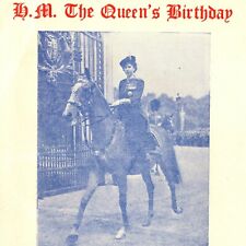 Vintage 1954 Queen Elizabeth II Birthday Horse Guard Parade Programme UK picture
