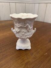 Vintage White Urn Planter Vase with Cherubs C-7150 Napcoware 7