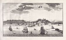 Malacca City Malaysia Malakka Engraving Copperplate Schley 1763 picture