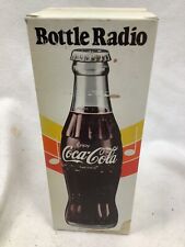 NOS COKE 8” Coca Cola Bottle AM Transistor Radio Original Box + Paperwork  picture