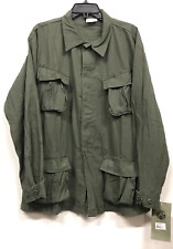Vietnam Era Reproduction Slant Pocket BDU Shirt Large Reg NWT w/ MFG Defect picture