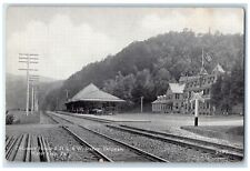 c1910's Delaware House And  D. L. And Station DE Water Gap PA Unposted Postcard picture