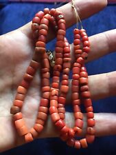 (B)  Antique Genuine Coral Beads Nepal Tribal picture