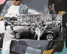 1980s Miami Vice TV Show Don Johnson Thomas Ferrari Daytona Collage 8x10 Photo picture