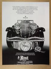 1984 Rolex Day-Date Watch '36 Duesenberg photo vintage print Ad picture