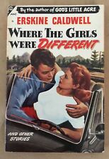 Where the Girls Were Different Erskine Caldwell vintage paperback pulp fiction  picture