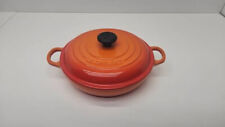 Le Creuset Flame Orange Cast Iron Enamel Saucepan w/ Lid #22 1.5qt picture