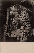 Stone Fireplace Main Living Room Long Trail Lodge Vermont Postcard E245 picture