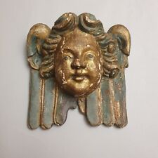 Ancient Polychrome Winged Putto Late 17th Century picture