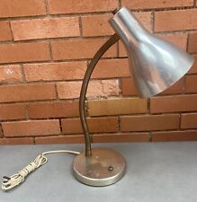 Vintage 50s 60s Adjustable Metal Gooseneck Lamp Atomic Era Mid Century For Parts picture