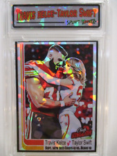 2023 Travis Kelce & Taylor Swift   Cracked Ice Sport-Toonz ACEO  Cartoon picture