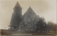 SCHWENKSVILLE, PA.~RPPC~REAL PHOTO~REFORMED CHURCH~MILLER~UNPOSTED~1907/15 picture