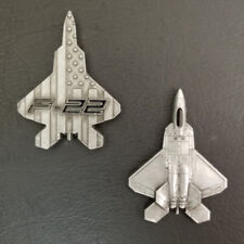 F-22 Raptor Military Aircraft Shaped Challenge Coin picture