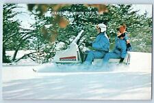 c1950's Greetings From Lodi Motor Ski Winter Wisconsin Correspondence Postcard picture