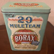 Vintage Bristol Ware Borax Mule Team Advertising Tin with Lid picture