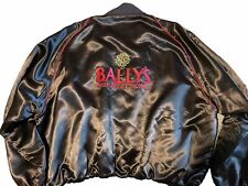 Vintage Bally's Casino Resort Las Vegas Jacket SatinWindbreaker Black XXL Unused picture