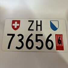 Zurich Canton Switzerland License Plate ZH 73656 picture