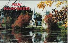 Marlow New Hampshire Postcard, Colonial Village Reflection picture
