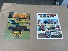 1979 Ford Truck Bronco Free Wheelin' Brochure Original Dealership Salesman 79 picture