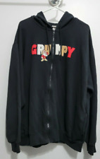 Grumpy XL Embroidered Disney World Disneyland Hooded Sweatshirt zipper picture