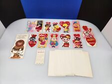 Lot Of 12 Vintage Die Cut Unused Valentine Day Cards W/ Insert & Envelopes  picture