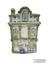 Vintage Collectible Ceramic Cookie Jar / Canister  -Town Post Office Building 9