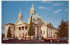 San Jose CA St. Joseph's Church Vintage Cars Postcard California picture