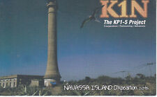 K1N QSL Card-Navassa Island  Lighthouse 2015 picture