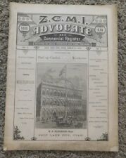 1886 ZCMI ADVOCATE and Commercial Register March 12 1886  MORMON UTAH picture