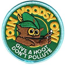 Official WOODSY OWL “Give A Hoot, Don't Pollute” Patch Smokey Bear Friend – New picture