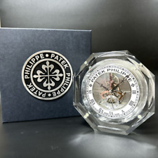 PATEK PHILIPPE Table Desk clock Not for sale Showroom Limited Edition Crystal picture