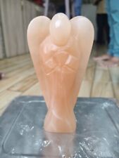 Natural AAA Orange Selenite Guardian Crystal Stone Angel For Reiki & Healing picture