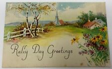 Vintage 1923 Church Sunday Montrose School Rally Day Greetings Postcard  picture