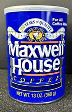 Vintage Maxwell House Coffee - 13oz - Metal Can unopened 1992 100th anniversary picture