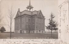 RPPC High School Dundee MI 1905 Early Photo *2 picture