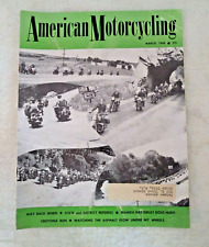 VINTAGE AMERICAN MOTORCYCLING MAGAZINE MARCH 1960 MOTORCYCLE HARLEY BERLINER picture