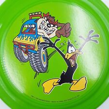 NOS VINTAGE 1994 TAZMANIAN  DEVIL & Daffy Duck Plastic frisbee WARNER BROS New picture