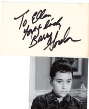 Barry Gordon signed card  Child Actor picture