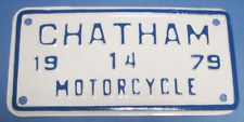 1979 Chatham Virginia motorcycle license plate picture