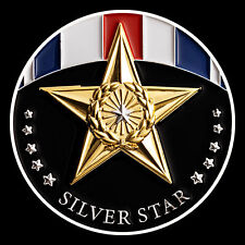 Silver Star Medal Challenge Coin picture