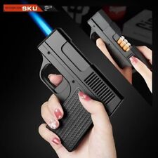 2024 NEW design Windproof Lighter Gun with 10pcs Cigarette Refillable lighter picture