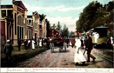 Postcard Going to the New Fair Building Cortland New York NY c.1907-1915   20541 picture