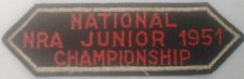 VINTAGE 1951 National NRA Junior Championship  Patch picture
