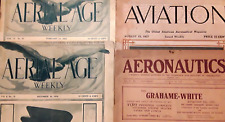 Lot 1910s 1920s AVIATION AERONAUTICS AERIAL AGE Magazines Ford Wright Sopwith picture