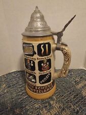 Vintage Beer Stein OH DU Schone Schnitzelbank 9